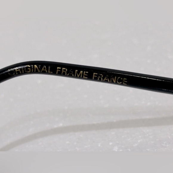 Vintage Ted Lapidus / Brigette Bardot style/ Black with gold rim oversize frame - Picture 12 of 13